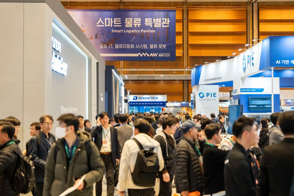 Smart Factory Automation World 2026 COEX Seoul exhibition floor